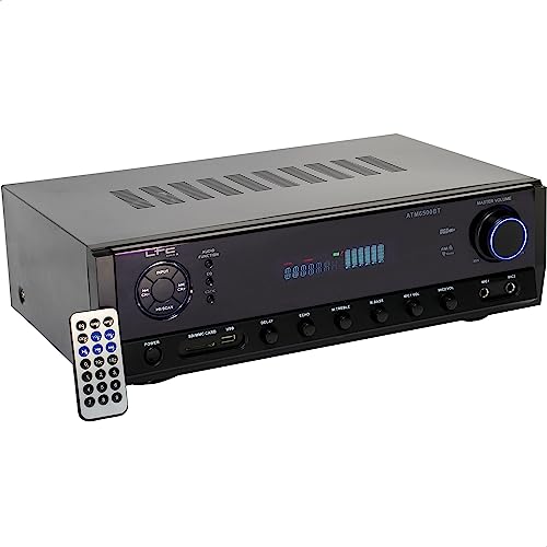 LTC - ATM6500BT - 2 x 50W HIFI-Stereo-Verstärker - USB, SD und Bluetooth - Schwarz von LTC