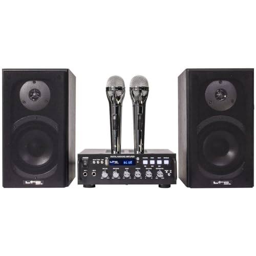 LTC KARAOKE-STAR4-MKII KARAOKE SET 2x75W MIT USB SD BLUETOOTH SURROUND SOUND TV STEREO EVENT MUSIK BESCHALLUNGSANLAGE LAUTSPRECHER von LTC