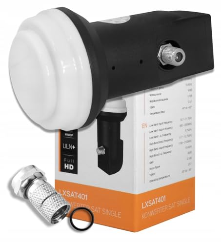 LTC - LNB Single SAT Konverter - Sat Verstärker - Receiver für Satellitenschüssel - für einen besseren Signalempfang - für HD, Full HD, 4K Fernsehen von LTC