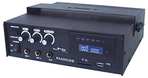 LTC PAA60USB 3-KANAL ELA VERSTÄRKER MIT USB SD BT 60W PARTY DISCO MUSIK EVENT DJ BÜHNE LAUTSPRECHER SOUNDSYSTEM von LTC