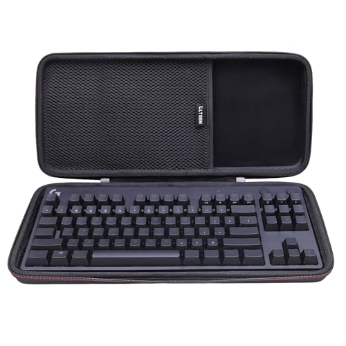 LTGEM Hartschalen-Schutzhülle für Logitech G PRO mechanische Gaming-Tastatur, schützende Tragetasche (schwarz) von LTGEM