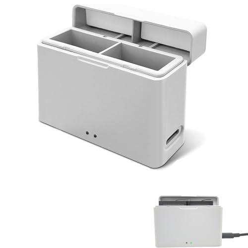 Akku Ladegerät für DJI Action 3/4,ladegerät für für DJI Action 3/4, Hochgeschwindigkeits Ladehub mit USB C Ladekabel (Batterie Nicht im Lieferumfang enthalten) von LTSKY