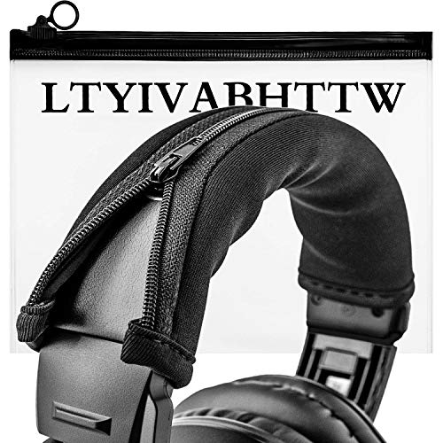 -Kopfbügel-Abdeckung, kompatibel mit ATH M50X M50 M40X M40 M30X M20X Kopfhörern (schwarz) von LTYIVABHTTW