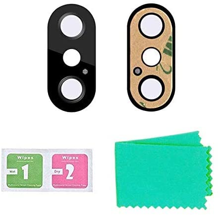 2 Stück Ersatz kompatibel mit iPhone XS XS MAX Kamera Linse Glas Rückseite Linse von Hauptkamera Back Kamera Camera Scheibe mit Kleber von LTZGO