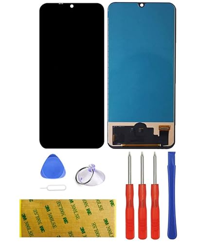 Display Kompatibel mit Huawei Y8P 2020 / Huawei P Smart S AQM-LX1 AQM-LX10 Ersatz LCD Schwarz Touchscreen Digitizer Bildschirm Glas Assembly Werkzeuge Reparatur Set Kit Klebstoff (ohne Rahmen) von LTZGO