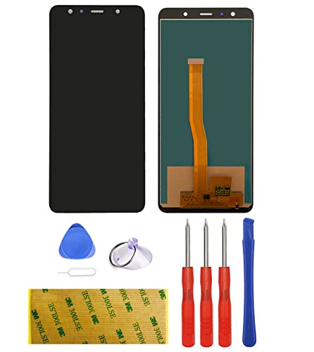 Ersatz Kompatibel für Samsung Galaxy A7 2018 A750N A750F A750FN ​​ Display LCD Schwarz Touchscreen Digitizer Bildschirm Glas Assembly Werkzeuge Reparatur Set Kit 3M Klebeband Adhesive (ohne Rahmen) von LTZGO