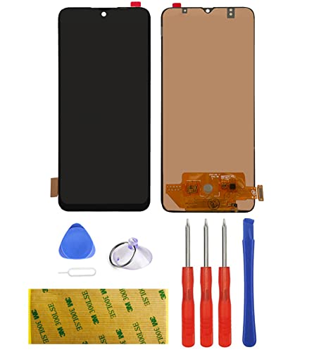 Ersatz Kompatibel für Samsung Galaxy A70 A705 SM-A705F SM-A705FN Display LCD Schwarz Touchscreen Digitizer Bildschirm Glas Assembly Werkzeuge Reparatur Set Kit Klebeband Adhesive (ohne Rahmen) von LTZGO