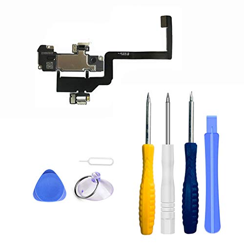 Hörmuschel mit Light Sensor Flex Kabel Kompatibel mit iPhone 11 Earpiece inkl.Mikrofon Schraubenzieher Reparatur Tool Kit Werkzeug Set von LTZGO