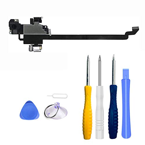 Hörmuschel mit Light Sensor Flex Kabel Kompatibel mit iPhone XR Earpiece inkl.Mikrofon Schraubenzieher Reparatur Tool Kit Werkzeug Set Hörmuschel mit Light Sensor Flex Kabel Kompatibel mit iPhone XR Earpiece inkl.Mikrofon Schraubenzieher Reparatur Tool Kit Werkzeug Set von LTZGO