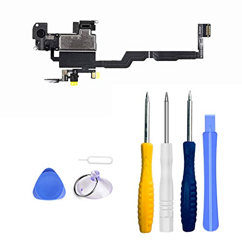 Hörmuschel mit Light Sensor Flex Kabel Kompatibel mit iPhone XS Earpiece inkl.Mikrofon Schraubenzieher Reparatur Tool Kit Werkzeug Set Hörmuschel mit Light Sensor Flex Kabel Kompatibel mit iPhone XS Earpiece inkl.Mikrofon Schraubenzieher Reparatur Tool Kit Werkzeug Set von LTZGO