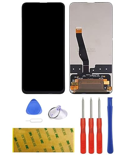 Display Kompatibel mit Huawei Honor 9X/ Honor 9X Pro/ Y9S/ P SMART PRO Ersatz LCD Schwarz Touchscreen Digitizer Bildschirm Glas Assembly Werkzeuge Reparatur Set Kit Klebstoff (ohne Rahmen) von LTZGO