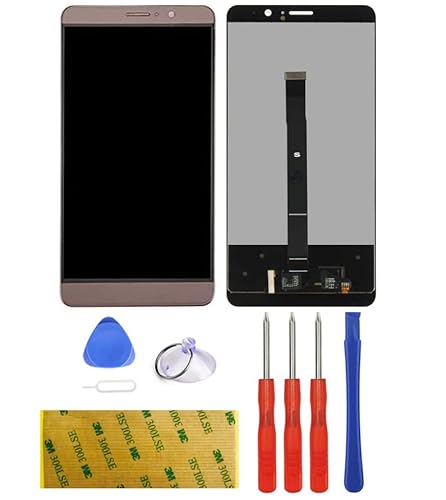 LTZGO Display Kompatibel mit Huawei Mate 9 Ersatz LCD Mocha Gold Touchscreen Digitizer Bildschirm Glas Assembly Werkzeuge Reparatur Set Kit 3M Klebstoff (ohne Rahmen) von LTZGO