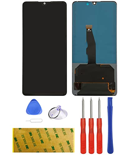 LTZGO Display Kompatibel mit Huawei P30 ELE-L29, ELE-L09, ELE-TL00, ELE-L04 ​Ersatz LCD Schwarz Touchscreen Digitizer Bildschirm Glas Assembly Werkzeuge Reparatur Set Kit 3M Klebstoff (ohne Rahmen von LTZGO