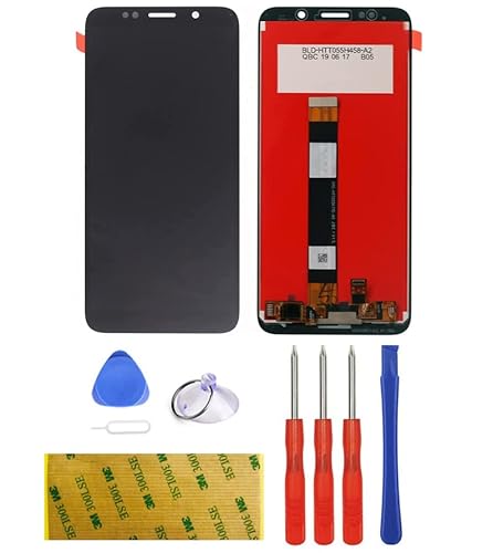 Display Kompatibel mit Huawei Y5P 2020 DRA-LX9 Ersatz LCD Schwarz Touchscreen Digitizer Bildschirm Glas Assembly Werkzeuge Reparatur Set Kit Klebstoff (ohne Rahmen) von LTZGO