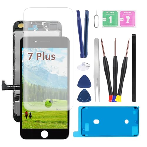 LTZGO Display Kompatibel mit iPhone 7 Plus Modell A1661 A1784 A1785 SchwarzLCD Bildschirm Reparatur Set Digitizer Glas Touchscreen Ersatz mit Reparatursatz Werkzeug LTZGO Display Kompatibel mit iPhone 7 Plus Modell A1661 A1784 A1785 SchwarzLCD Bildschirm Reparatur Set Digitizer Glas Touchscreen Ersatz mit Reparatursatz Werkzeug von LTZGO