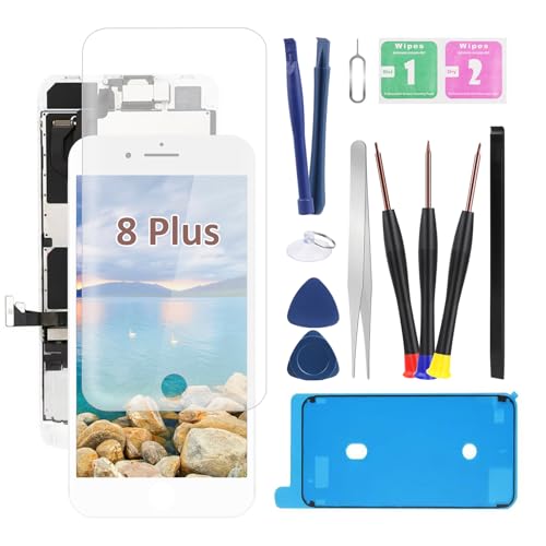 LTZGO Display Kompatibel mit iPhone 8 Plus Modell A1864 A1897 A1898 Weiß LCD Bildschirm Reparatur Set Digitizer Glas Touchscreen Ersatz mit Reparatursatz Werkzeug LTZGO Display Kompatibel mit iPhone 8 Plus Modell A1864 A1897 A1898 Weiß LCD Bildschirm Reparatur Set Digitizer Glas Touchscreen Ersatz mit Reparatursatz Werkzeug von LTZGO