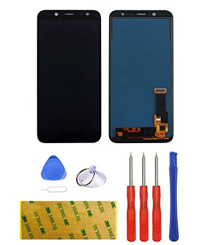 LTZGO Ersatz Display Kompatibel mit Samsung Galaxy J6 J600 2018 Schwarz Bildschirm (Ohne Rahmen) LCD Touchscreen mit Ersatzteile Werkzeuge Reparaturset von LTZGO