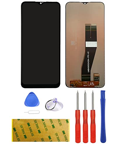 Ersatz Kompatibel für Samsung Galaxy A02s SM-A025F Display LCD Schwarz Touchscreen Digitizer Bildschirm Glas Assembly Werkzeuge Reparatur Set Kit Klebeband Adhesive (ohne Rahmen) von LTZGO