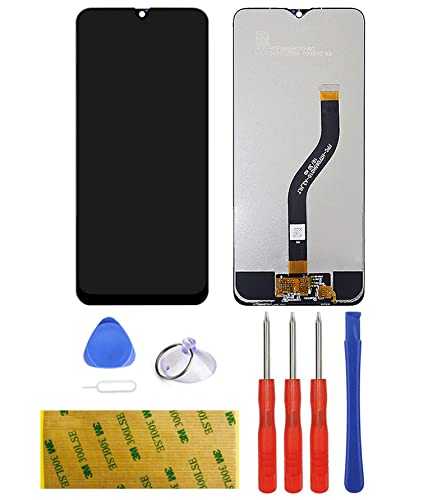 Ersatz Kompatibel für Samsung Galaxy A20s A207 SM-A207F Display LCD Schwarz Touchscreen Digitizer Bildschirm Glas Assembly Werkzeuge Reparatur Set Kit Klebeband Adhesive (ohne Rahmen) von LTZGO