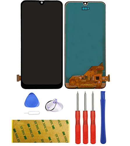 Ersatz Kompatibel für Samsung Galaxy A40 A405 A405FM Display LCD Schwarz Touchscreen Digitizer Bildschirm Glas Assembly Werkzeuge Reparatur Set Kit Klebeband Adhesive (ohne Rahmen) von LTZGO