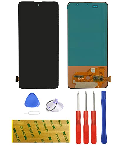 Ersatz Kompatibel für Samsung Galaxy A51 SM-A515F Display LCD Schwarz Touchscreen Digitizer Bildschirm Glas Assembly Werkzeuge Reparatur Set Kit Klebeband Adhesive (ohne Rahmen) von LTZGO