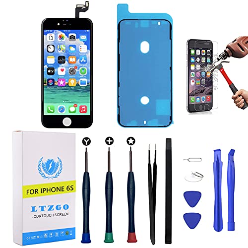 LTZGO Ersatz LCD Display Kompatibel Mit iPhone 6S Schwarz Mit Reparaturset Werkzeuge Set Verbesserter Touchscreen Bildschirm Digitizer Adhesive Sticker LTZGO Ersatz LCD Display Kompatibel Mit iPhone 6S Schwarz Mit Reparaturset Werkzeuge Set Verbesserter Touchscreen Bildschirm Digitizer Adhesive Sticker von LTZGO