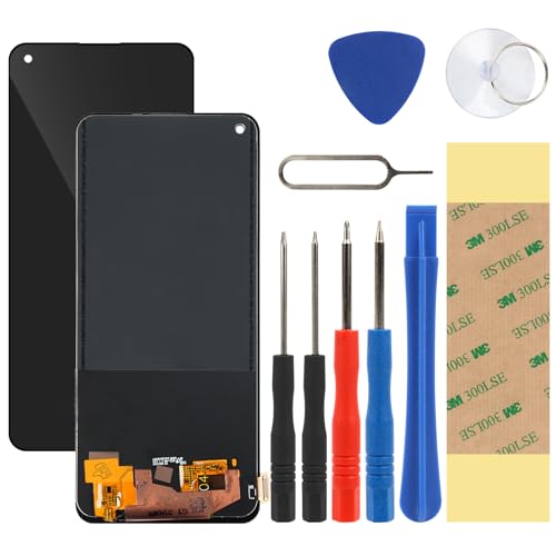 LTZGO Kompatibel mit Oppo Reno 5Z / Oppo A94 5G CPH2211 Ersatz Display LCD Schwarz Digitizer Bildschirm Glas Assembly Touch Screen Werkzeuge Reparatur Set Kit Klebstoff (ohne Rahmen) von LTZGO