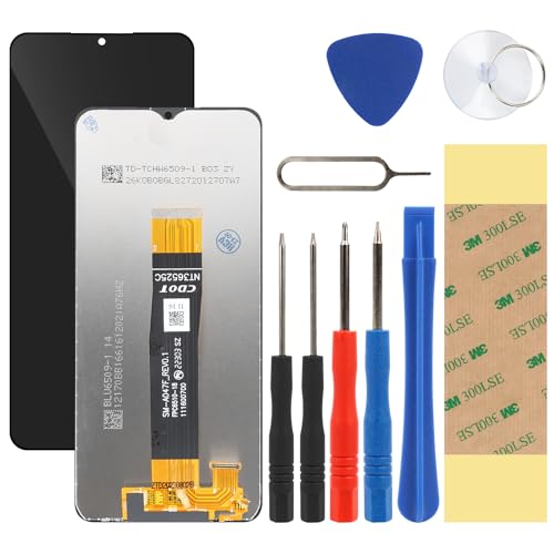 LTZGO Kompatibel mit Samsung Galaxy A04s SM-A047F A047F/DS A047F/DSN Ersatz Display LCD Schwarz Digitizer Bildschirm Glas Assembly Touch Screen Werkzeuge Reparatur Set Kit Klebstoff (ohne Rahmen) von LTZGO