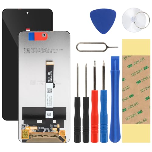 LTZGO Kompatibel mit Xiaomi Poco X3/ Poco X3 NFC/Poco X3 Pro Ersatz Display LCD Schwarz Digitizer Bildschirm Glas Assembly Touch Screen Werkzeuge Reparatur Set Kit 3M Klebstoff (ohne Rahmen) von LTZGO