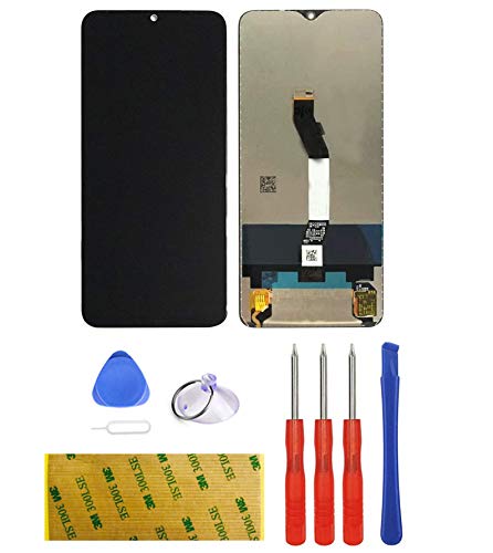 LCD Display Kompatibel mit Xiaomi Redmi Note 8 Pro ​Schwarz Ersatz Touchscreen Digitizer Bildschirm Glas (ohne Rahmen) Assembly Werkzeuge Reparatur Set Kit Klebeband von LTZGO