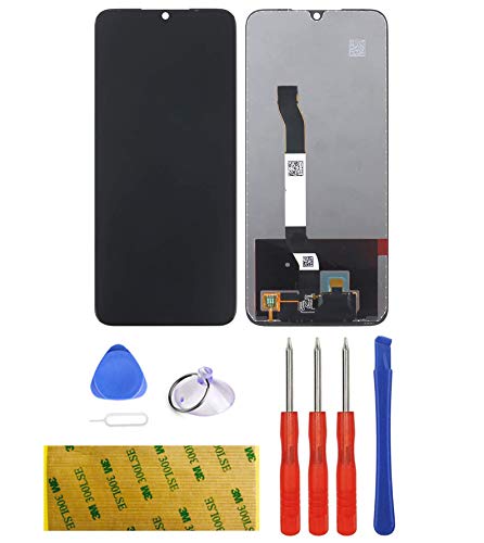 LCD Display Kompatibel mit Xiaomi Redmi Note 8 ​Schwarz Ersatz Touchscreen Digitizer Bildschirm Glas (ohne Rahmen) Assembly Werkzeuge Reparatur Set Kit Klebeband von LTZGO