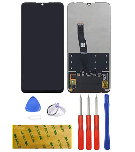 LTZGO Universell für Huawei P30 LITE Ersatz Display LCD Schwarz Touchscreen Digitizer Bildschirm Glas (ohne Rahmen) Ersatzteile Öffnungs Werkzeuge vollständigem Reparatur Set Tool Kit Kleber von LTZGO