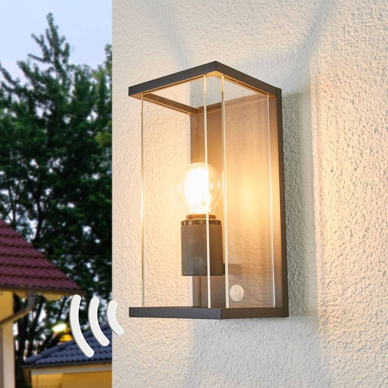 Lucande Außenwandleuchte Annalea, 29cm, 1-flg., IP54, Sensor von LUCANDE