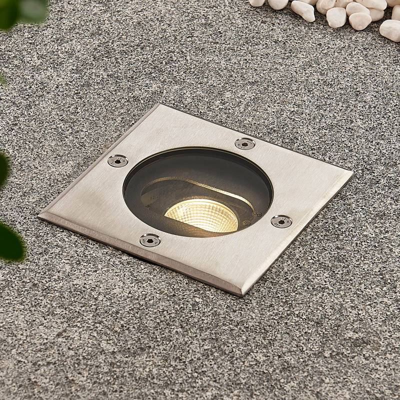 Doris - LED-Bodeneinbaustrahler, eckige Form von LUCANDE