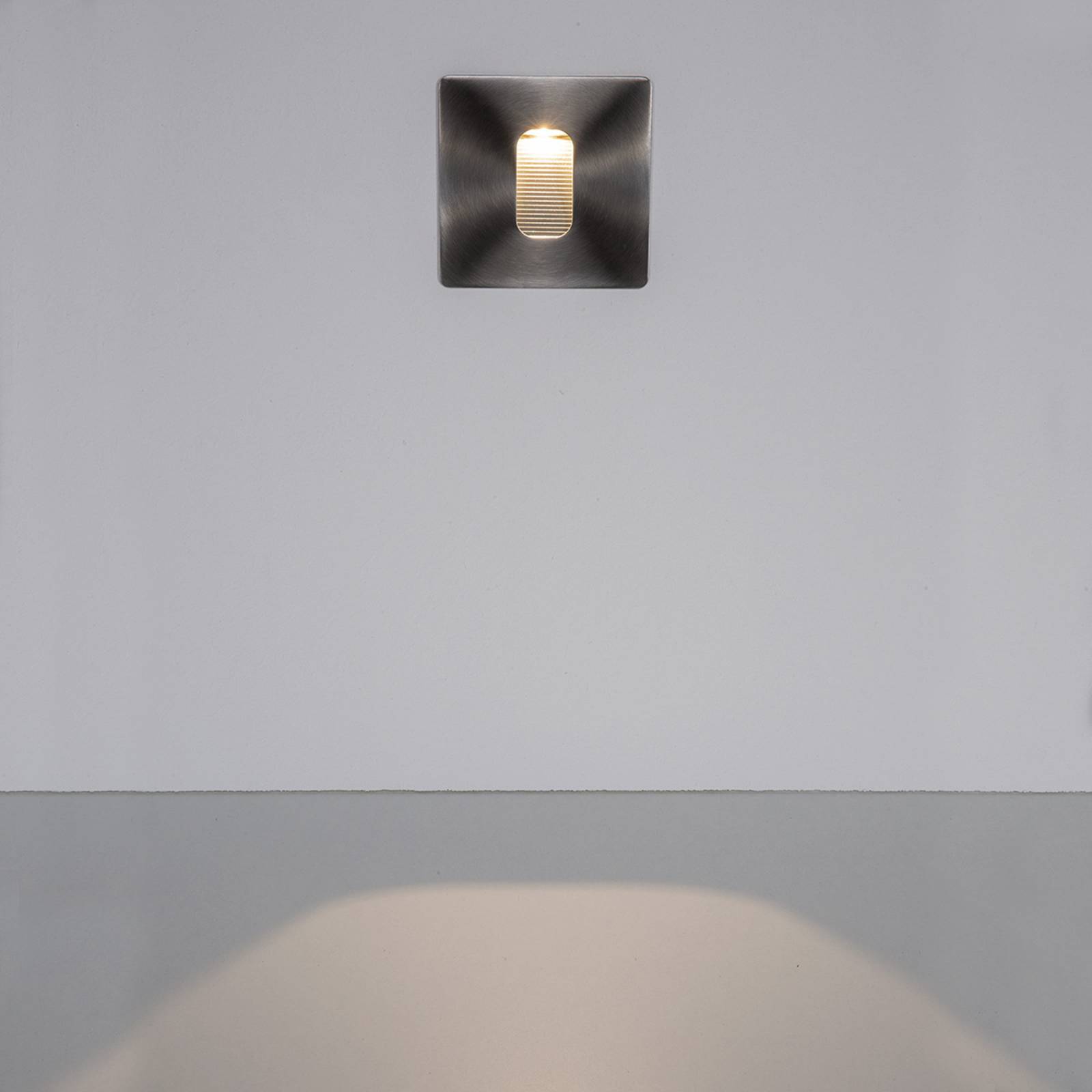 Eckige Wandeinbauleuchte Telke mit LED, IP65 Eckige Wandeinbauleuchte Telke mit LED, IP65 von LUCANDE