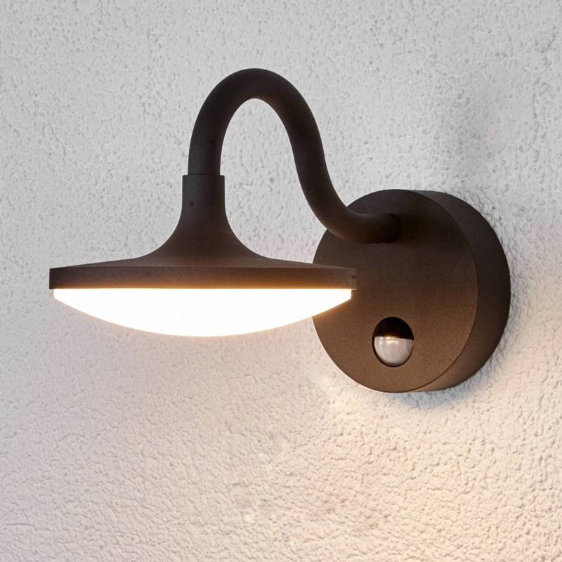 Lucande LED-Außenwandlampe Finny, Bewegungsmelder, IP54 von LUCANDE