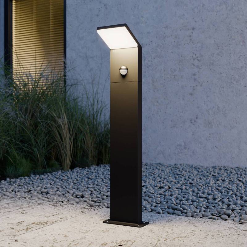 Lucande LED-Wegeleuchte Nevio, Sensor, 60cm, anthrazit von LUCANDE