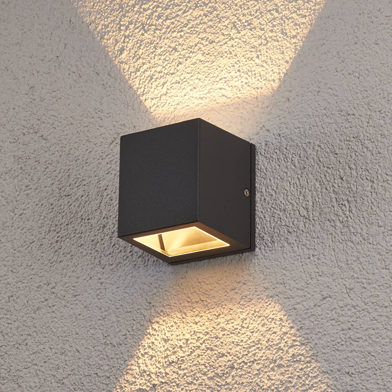 Lucande Außenwandleuchte Maurice, anthrazit, IP54, 4er-Set Lucande Außenwandleuchte Maurice, anthrazit, IP54, 4er-Set von LUCANDE