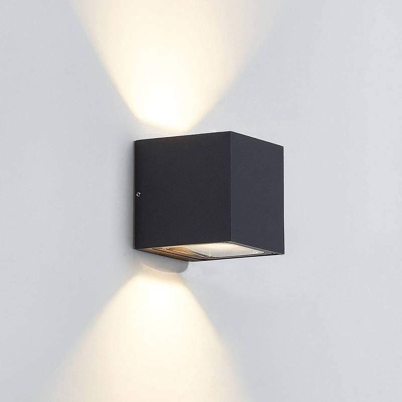 Lucande LED-Außenwandleuchte Merjem, 12 cm, up/down, IP54 von LUCANDE