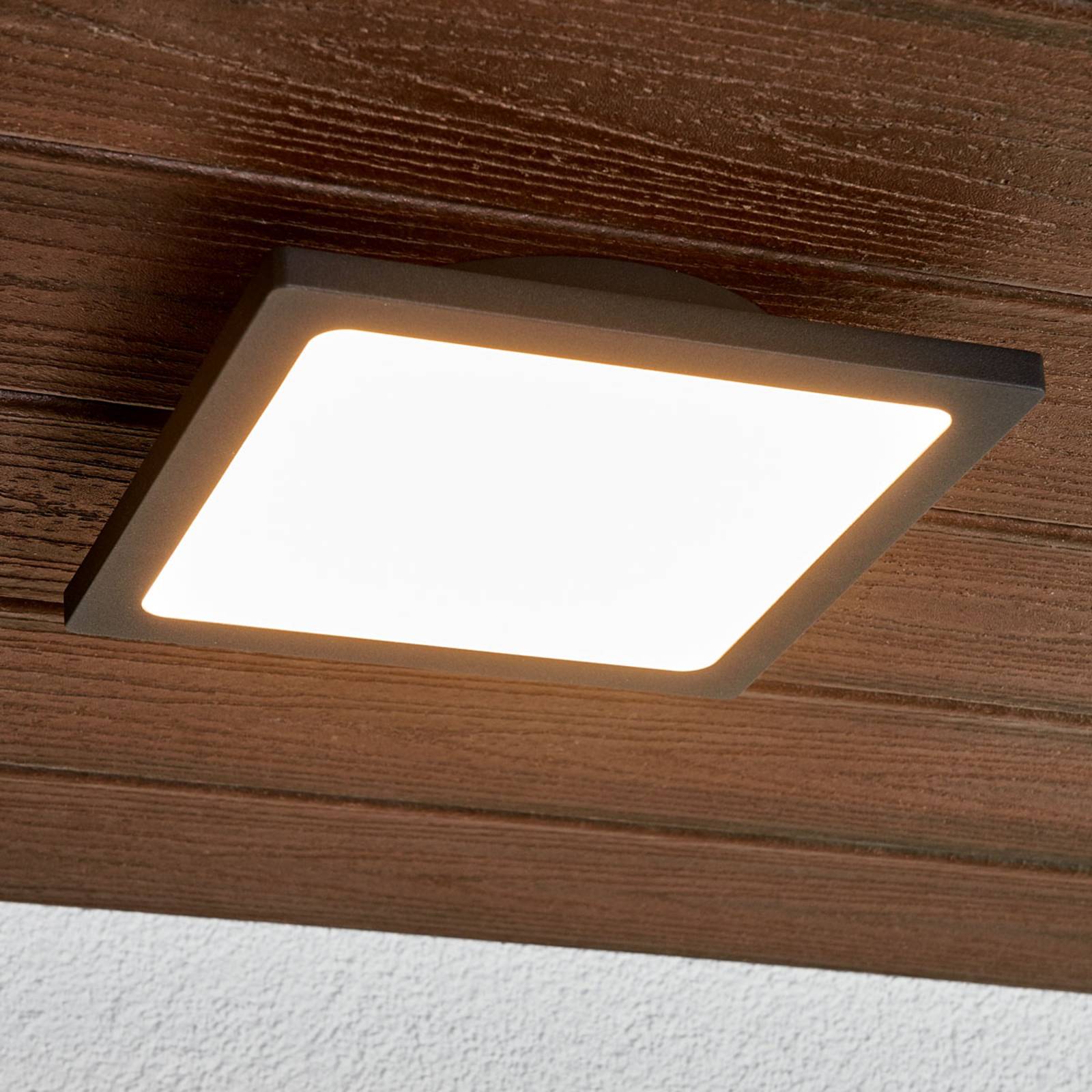 Lucande LED-Außendeckenlampe Mabella, 23 cm, anthrazit, IP65 Lucande LED-Außendeckenlampe Mabella, 23 cm, anthrazit, IP65 von LUCANDE