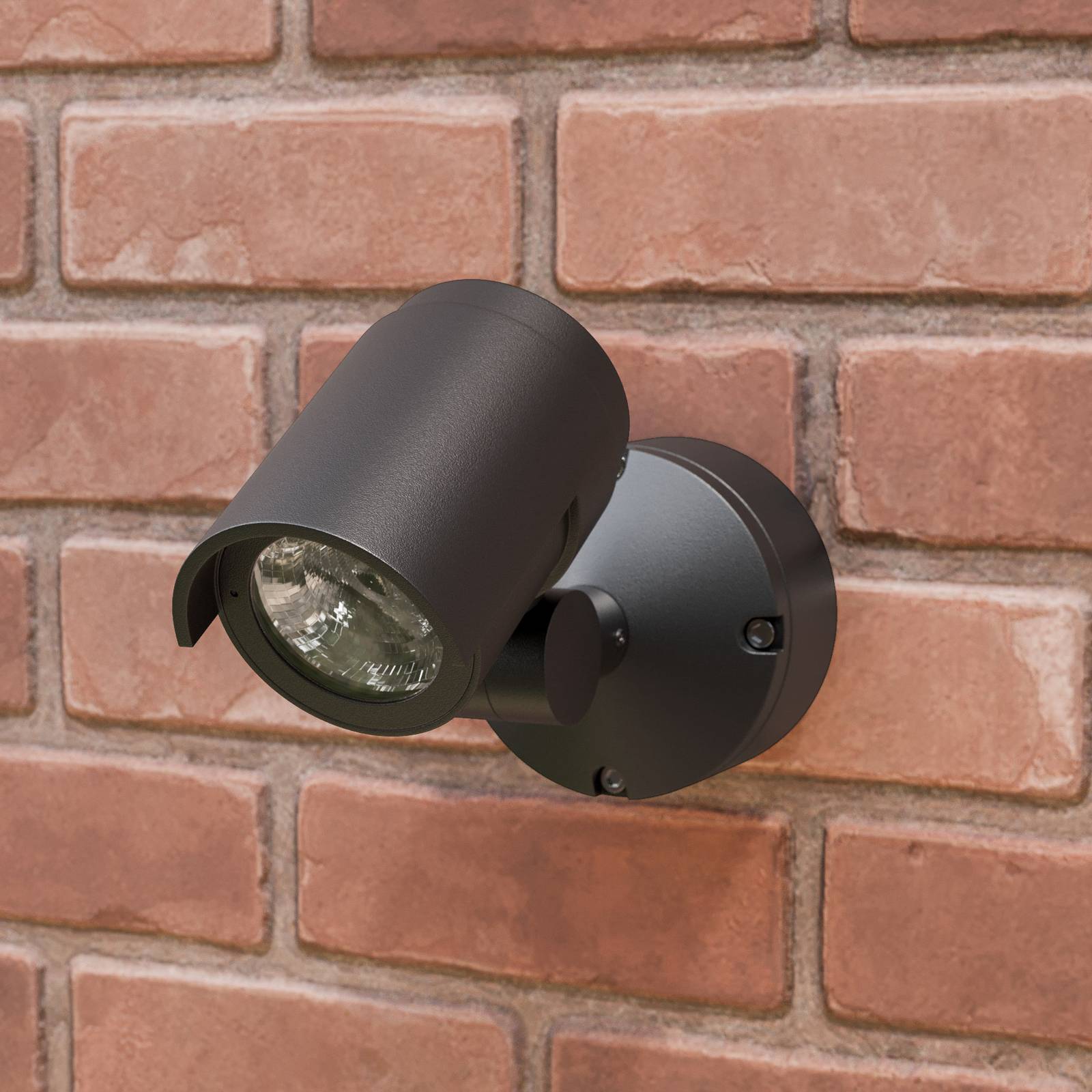 Lucande LED-Außenstrahler Beatrix, 21,1cm, anthrazit, Alu Lucande LED-Außenstrahler Beatrix, 21,1cm, anthrazit, Alu von LUCANDE