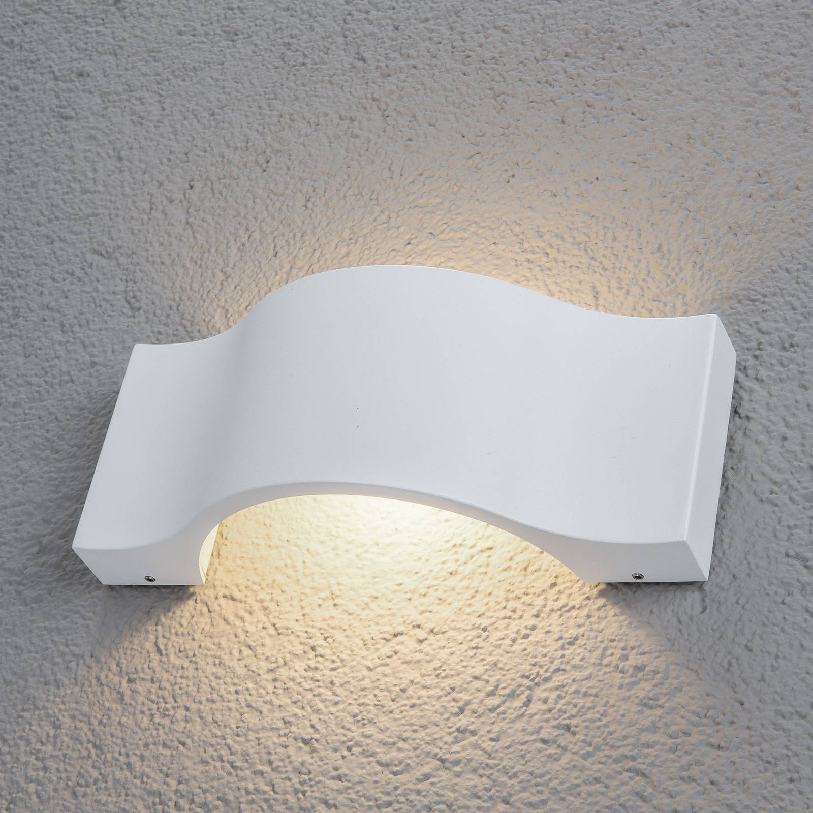 LED-Außenwandleuchte Jace, weiß LED-Außenwandleuchte Jace, weiß von LUCANDE