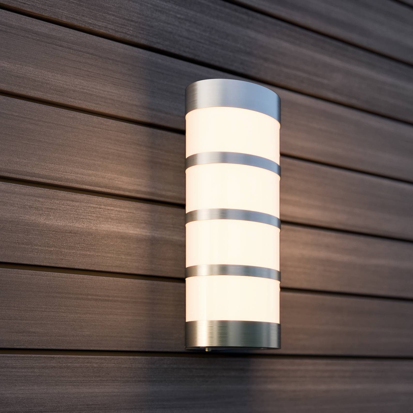 LED Edelstahl-Außenwandleuchte Leroy LED Edelstahl-Außenwandleuchte Leroy von LUCANDE