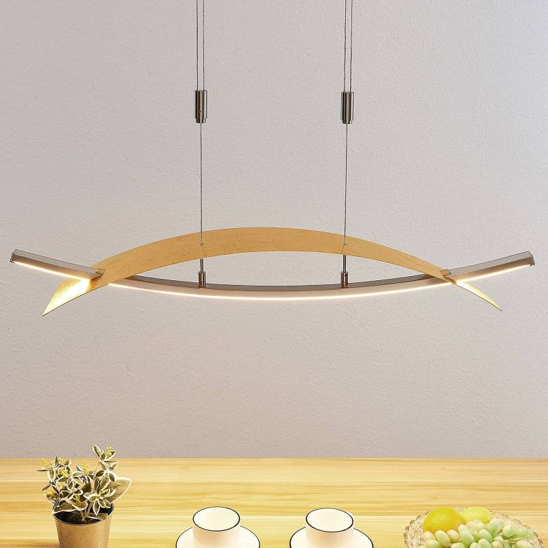Lucande LED-Hängeleuchte Marija, 91 cm, goldfarben, dimmbar von LUCANDE