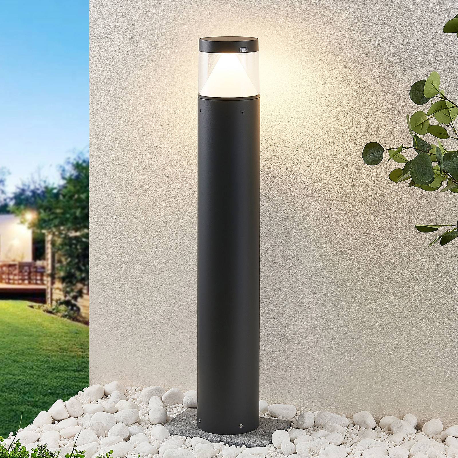 Lucande LED-Pollerlampe Darja, anthrazit, Metall, 100cm,IP54 Lucande LED-Pollerlampe Darja, anthrazit, Metall, 100cm,IP54 von LUCANDE