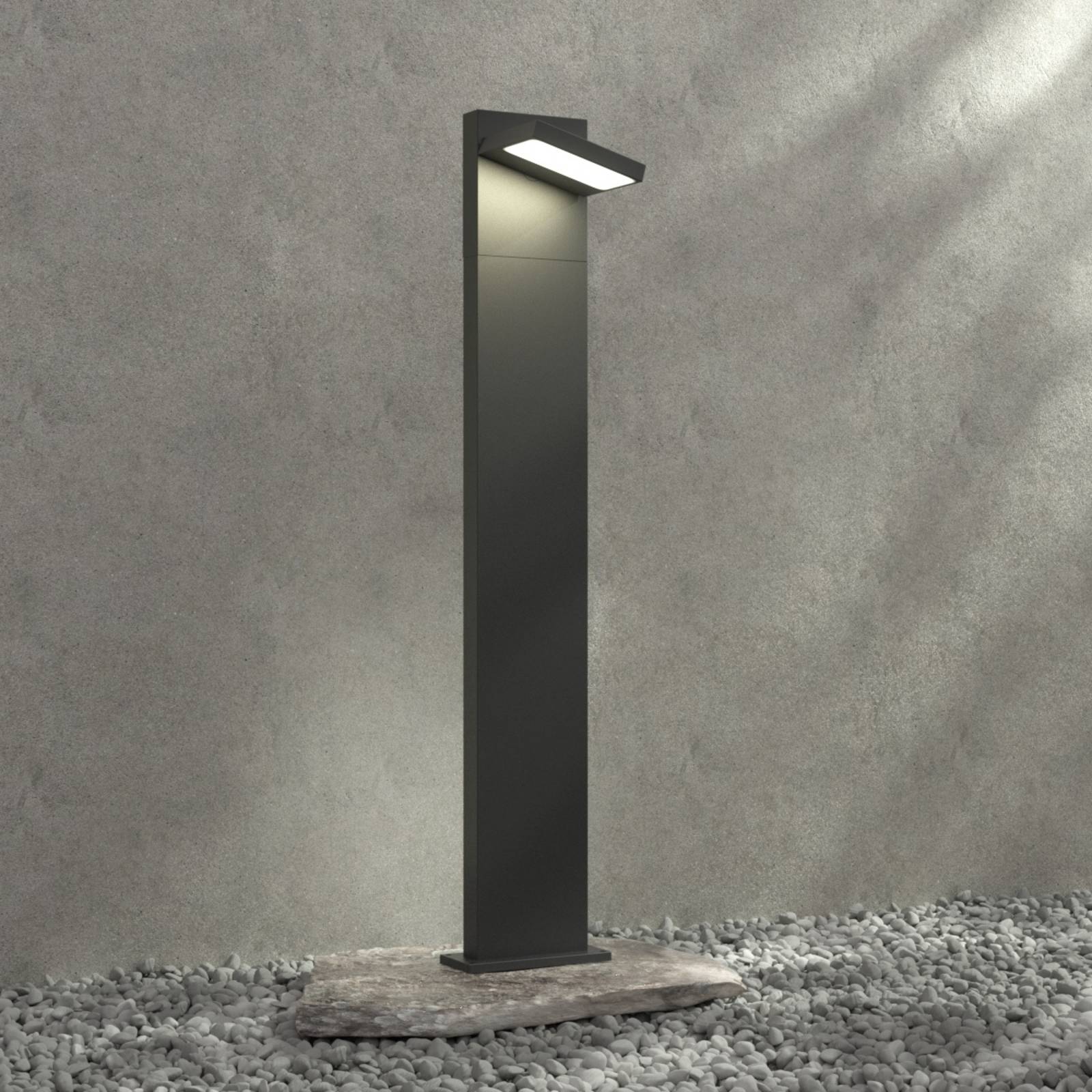 Lucande LED-Pollerleuchte Silvan, 100 cm, anthrazit, Metall Lucande LED-Pollerleuchte Silvan, 100 cm, anthrazit, Metall von LUCANDE