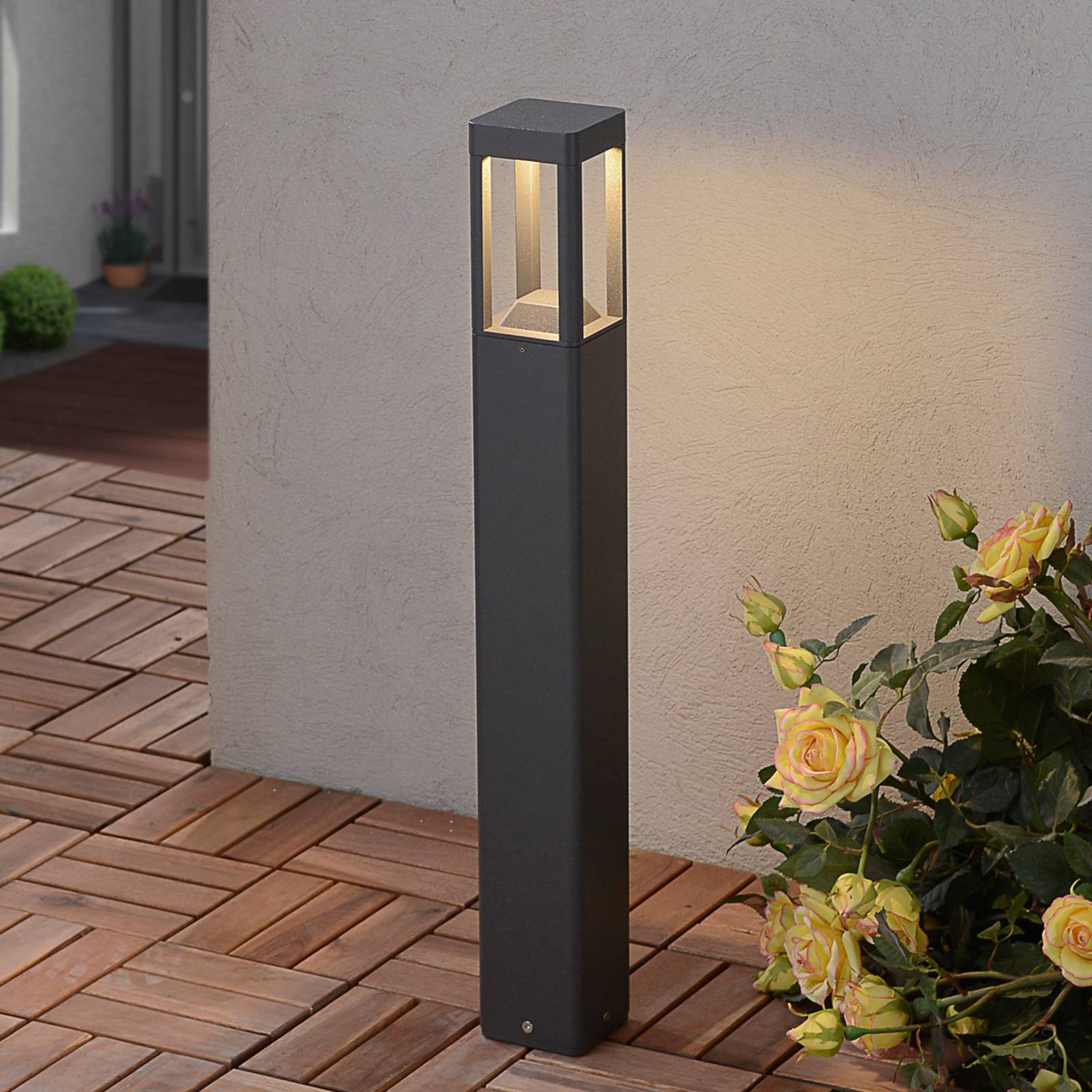Lucande LED-Wegeleuchte Bernd, 60 cm, anthrazit, Aluminium Lucande LED-Wegeleuchte Bernd, 60 cm, anthrazit, Aluminium von LUCANDE