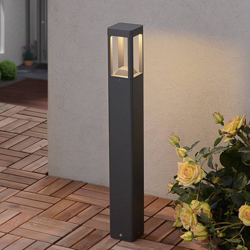 Lucande LED-Wegeleuchte Bernd, 60 cm, anthrazit, Aluminium von LUCANDE