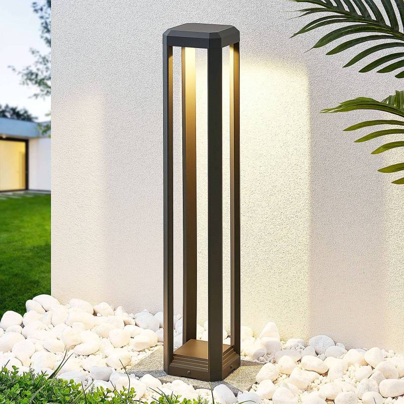 Lucande LED-Wegeleuchte Fery, anthrazit, Metall, 80cm, IP65 von LUCANDE