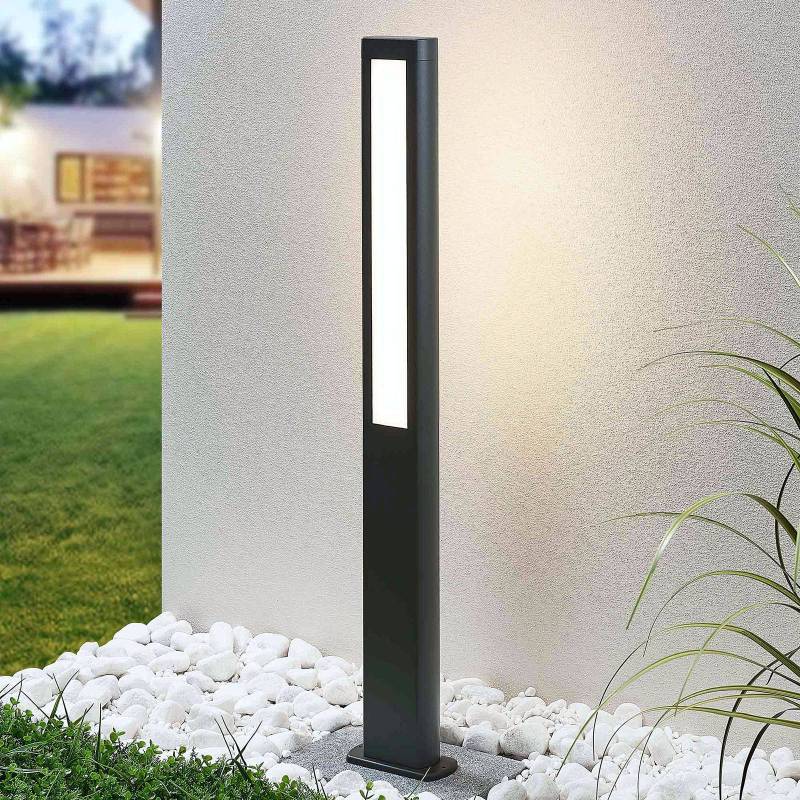 Lucande LED-Wegeleuchte Mhairi, eckig, anthrazit, 100 cm von LUCANDE